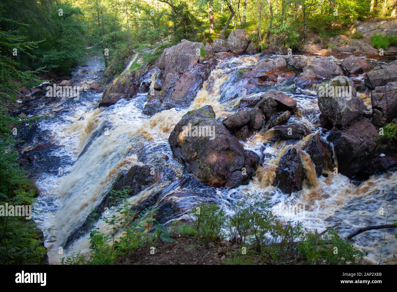 Danska fall - a waterfall near Halmstad, Sweden Stock Photo