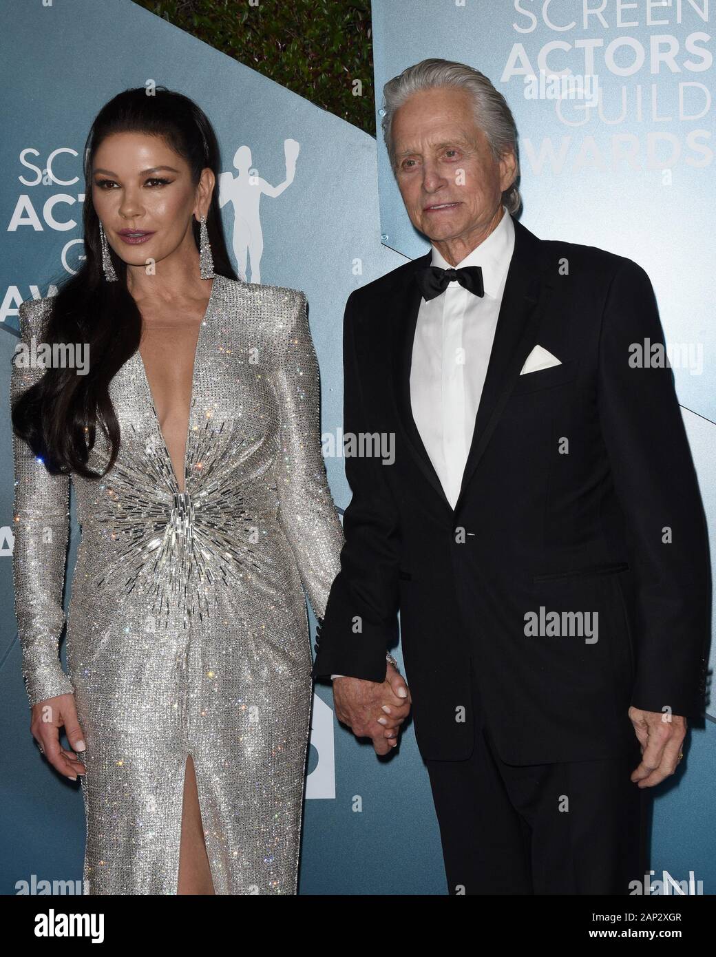 January 19 2020 Los Angeles Ca Usa Los Angeles Jan 19 Catherine Zeta Jones Michael Douglas At The 26th Screen Actors Guild Awards At The Shrine Auditorium On January 19 2020 In