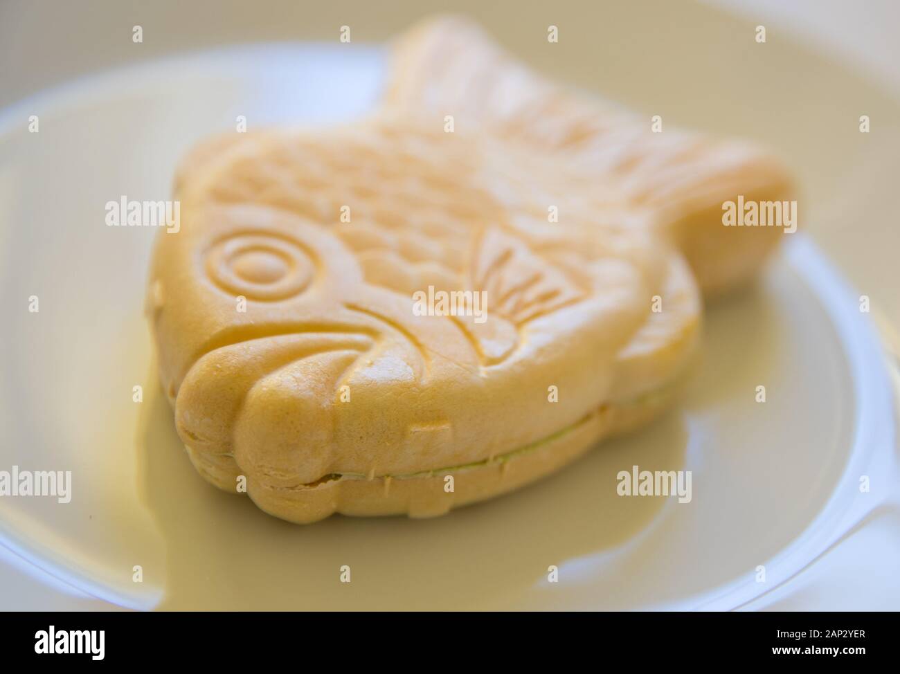 Fish cake ice cream Korean food delicious fish shape cone ice cream