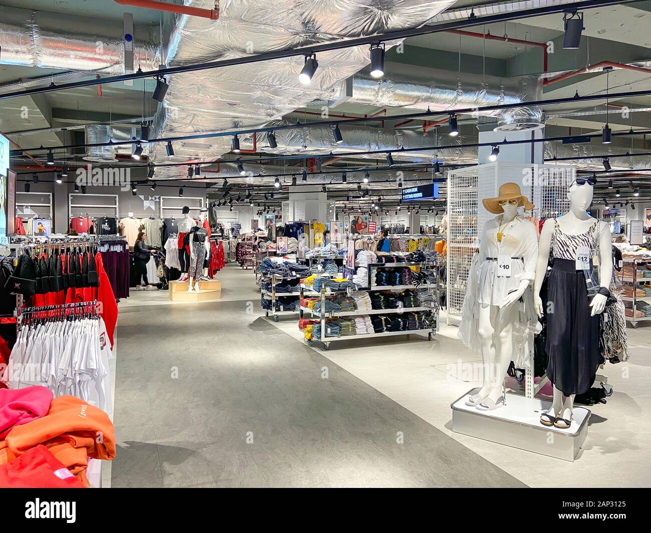 Interior of Primark department store, Elmsleigh Shopping Centre ...