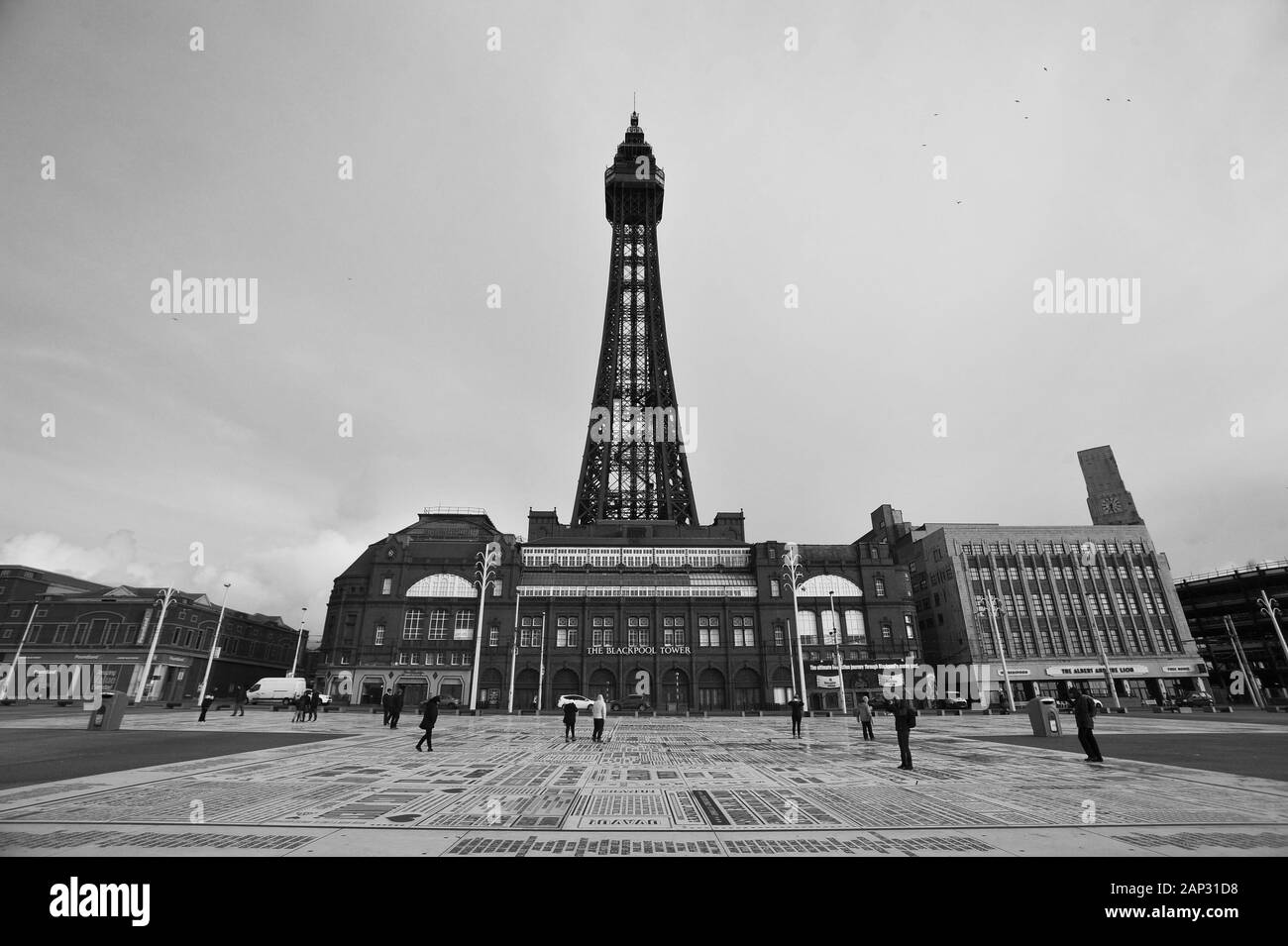 Blackpool pleasure beach Black and White Stock Photos & Images Alamy