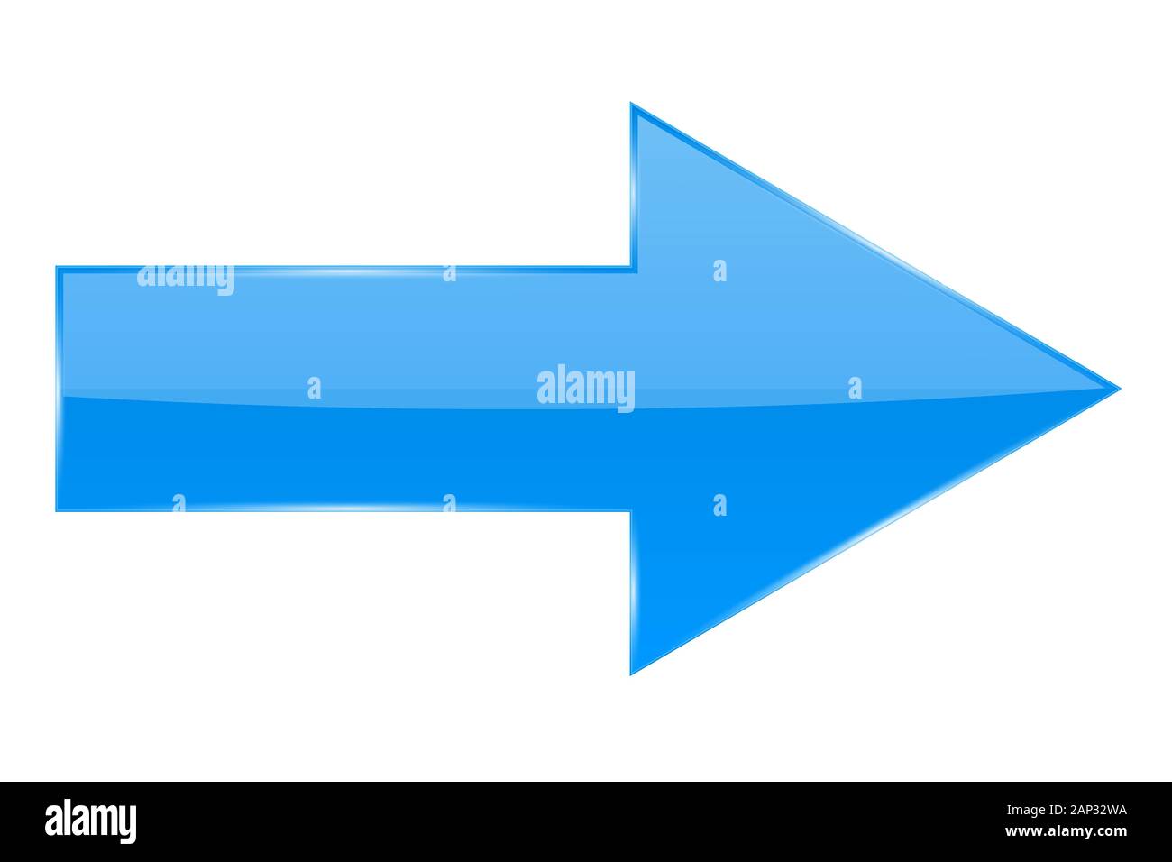 Blue arrow Stock Vector