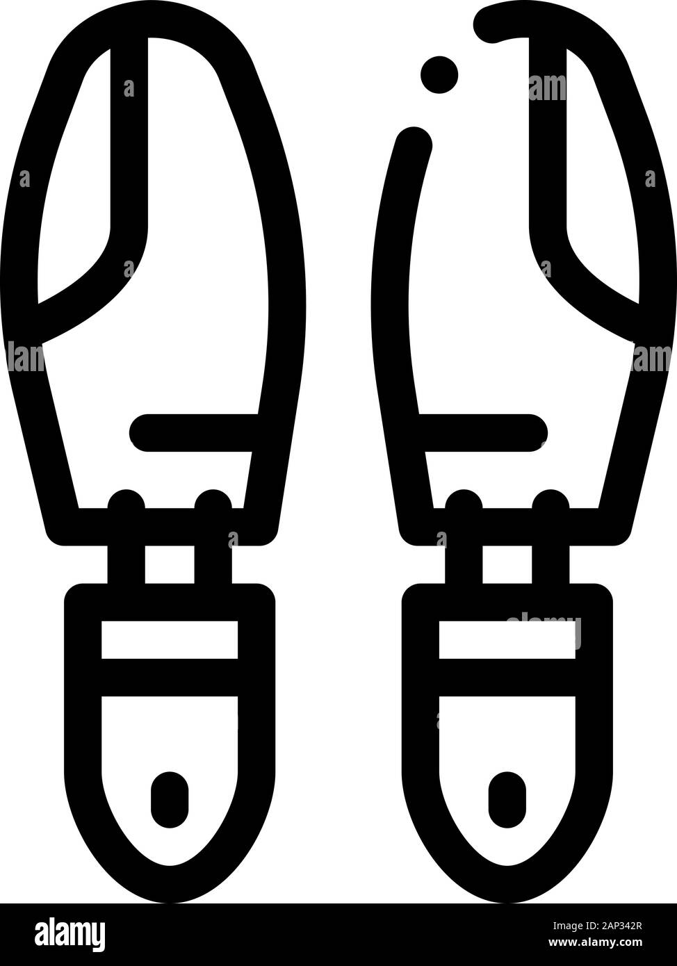 Shoe Sole Detail Icon Vector Outline Illustration Stock Vector Image ...