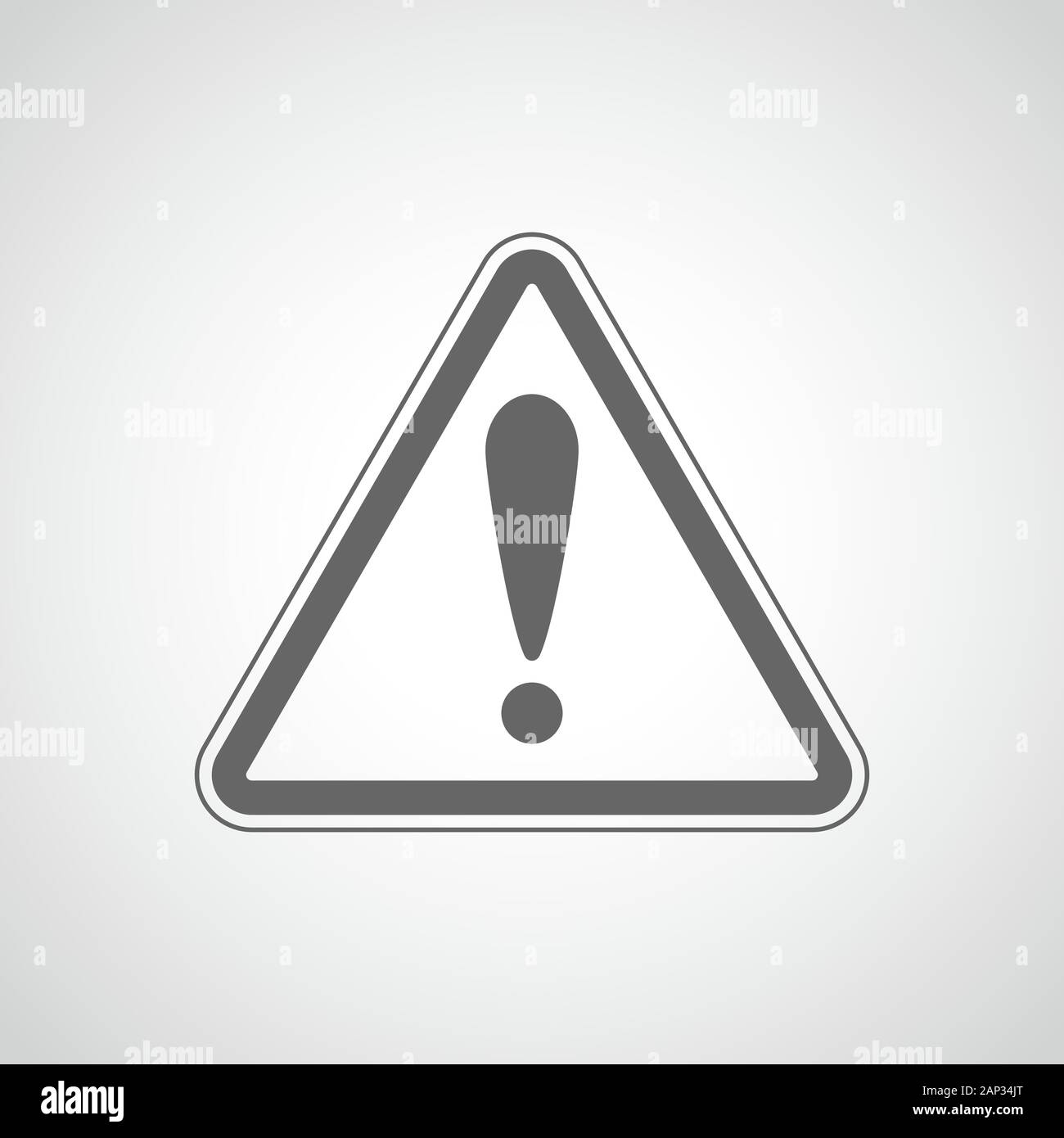 Warning danger sign. Vector illustration. Warning triangle sign with