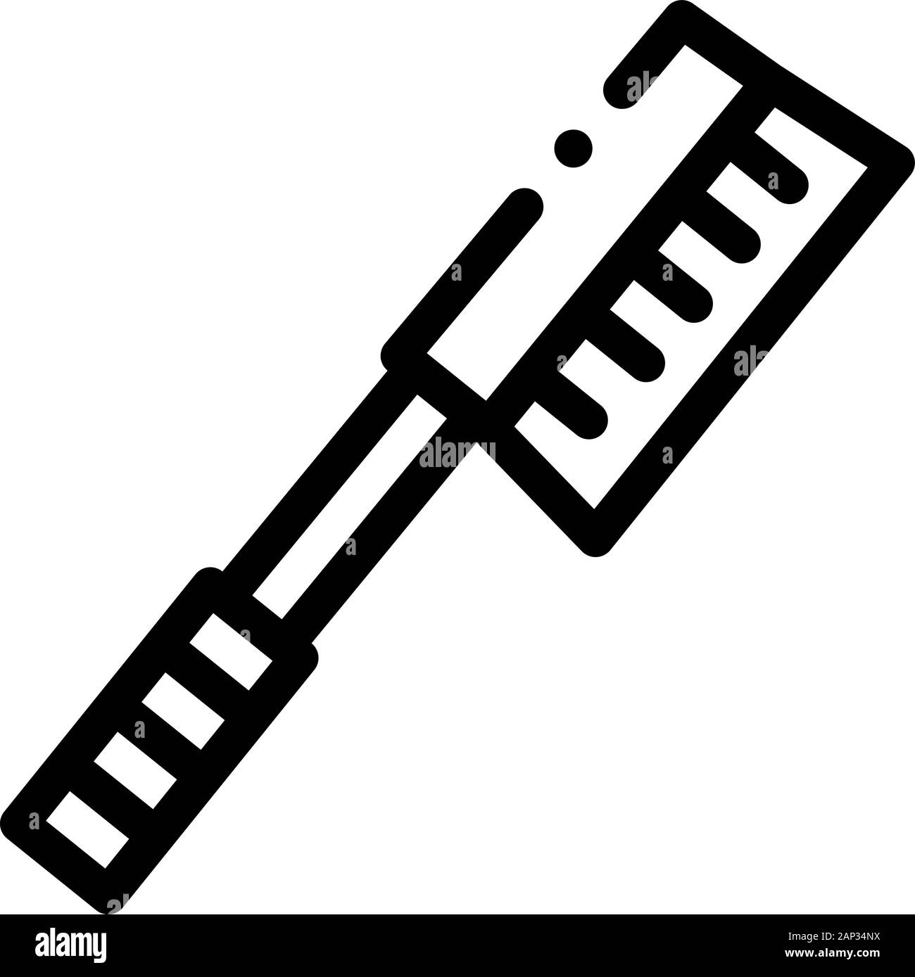 Shoe Clean Brush Icon Vector Outline Illustration Stock Vector Image ...