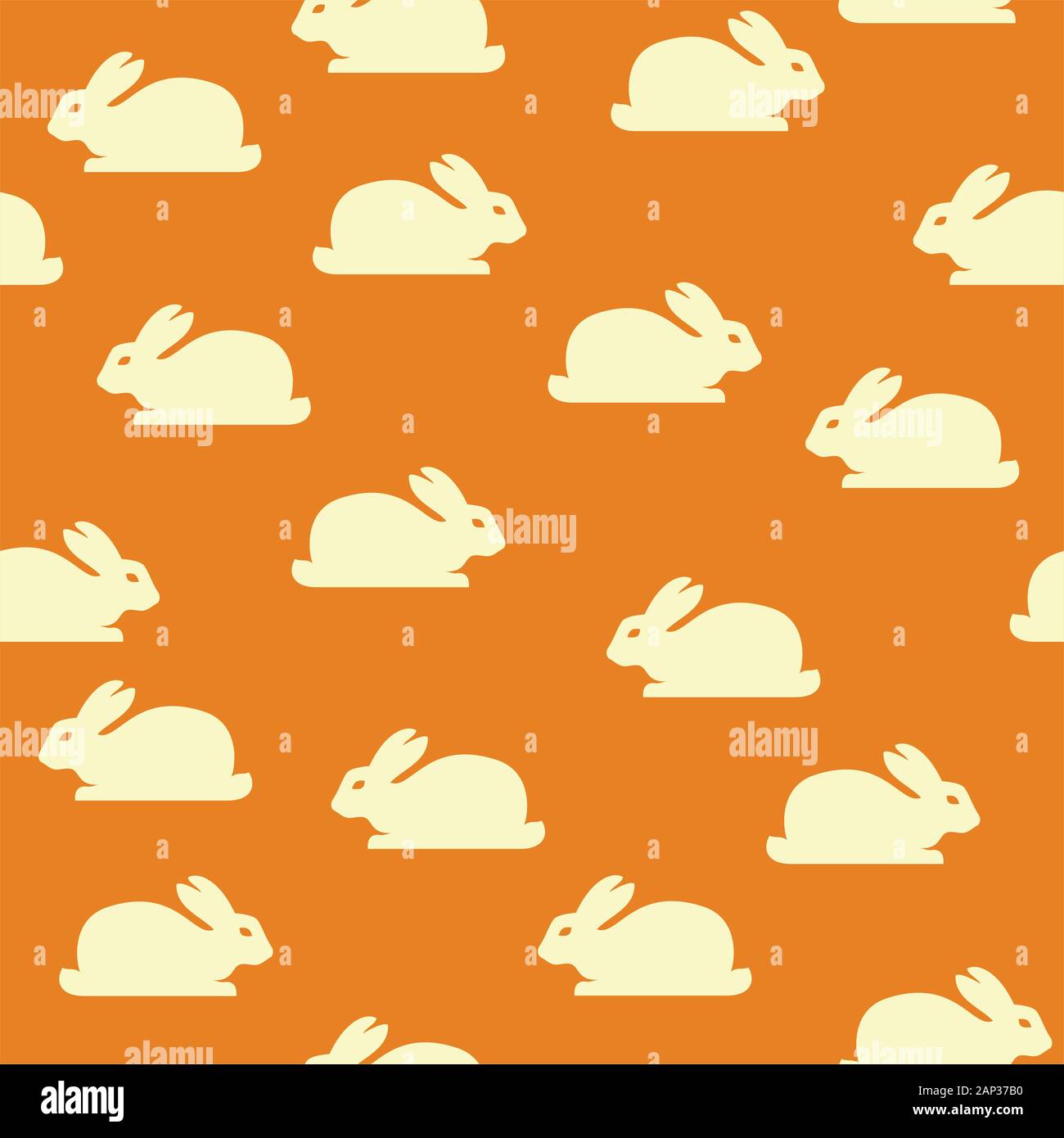 Seamless background with bunnies Stock Vector