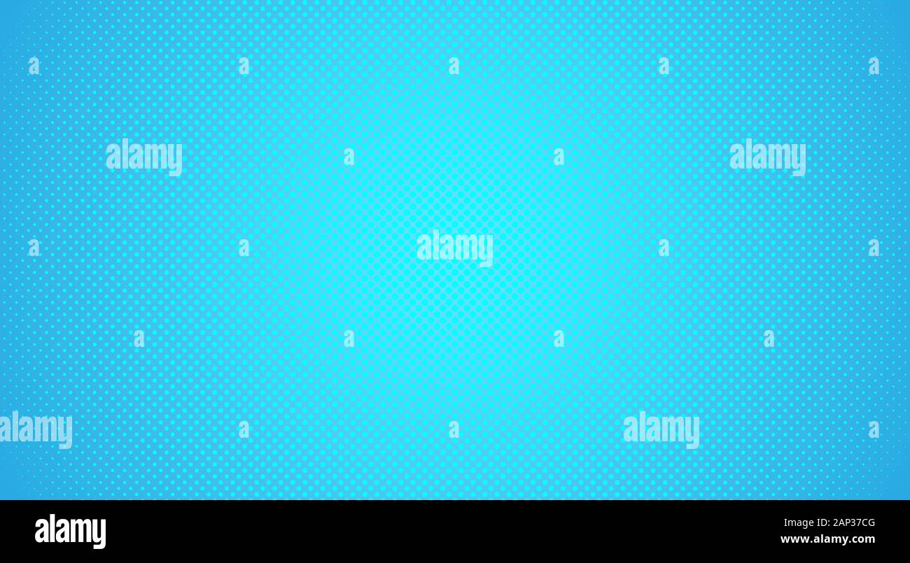 Blue background with dots. Abstract background with halftone dots ...