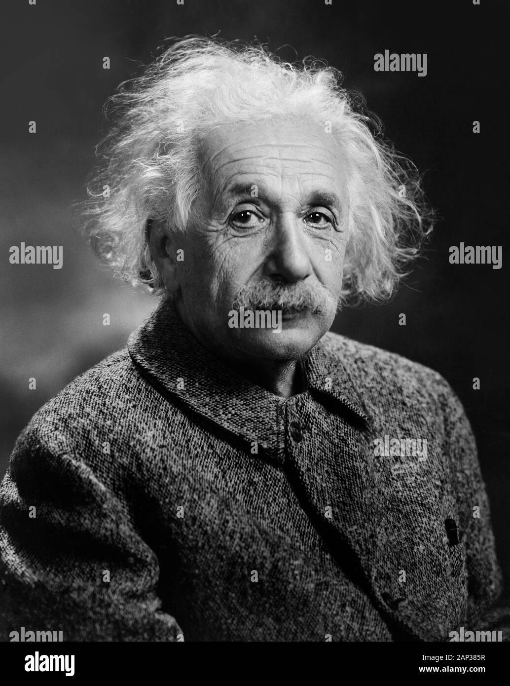 Albert Einstein (1879-1955), Physicist, Head and Shoulders Portrait, photograph by Orren Jack Turner, 1947 Stock Photo