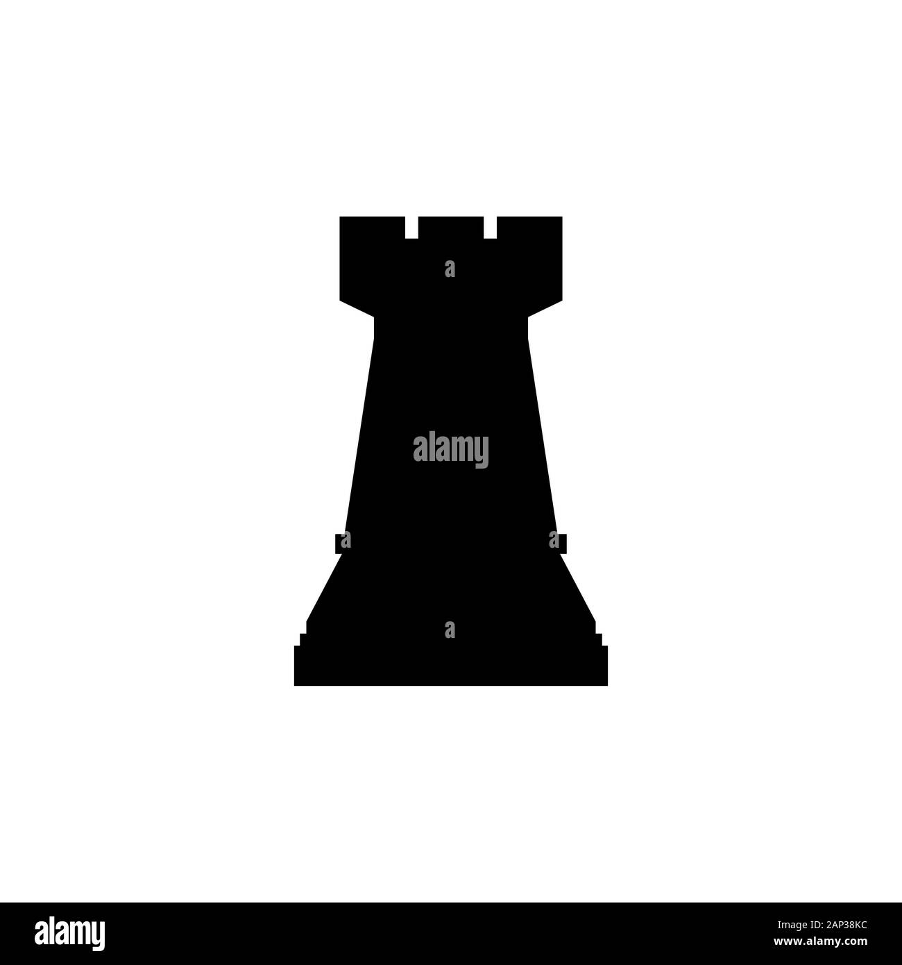 Chess rook icon simple design. Vector eps10 Stock Vector