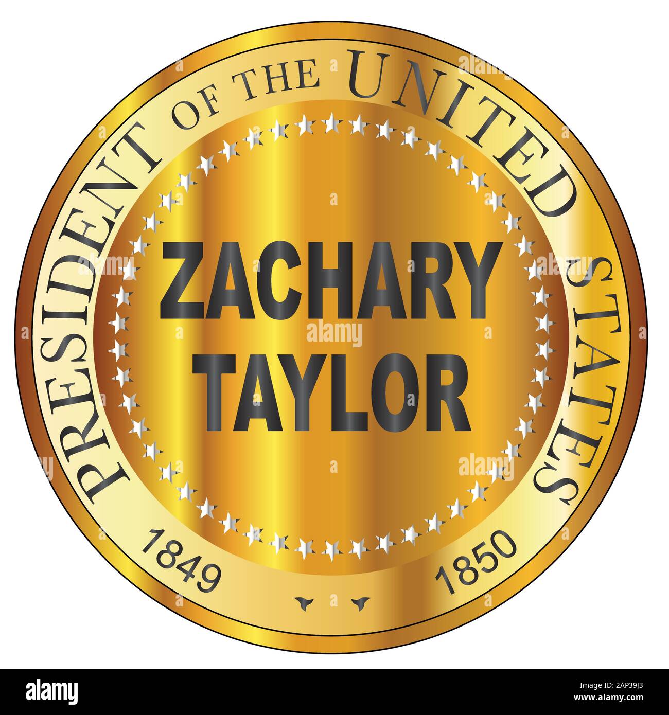 President zachary taylor Stock Vector Images Alamy