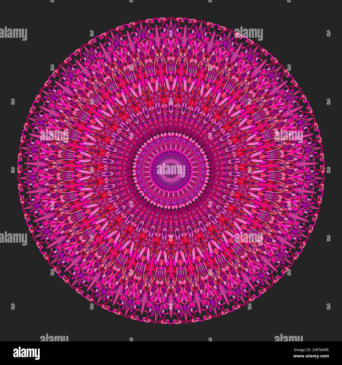 Floral mandala - abstract circular vector graphic design Stock Vector ...