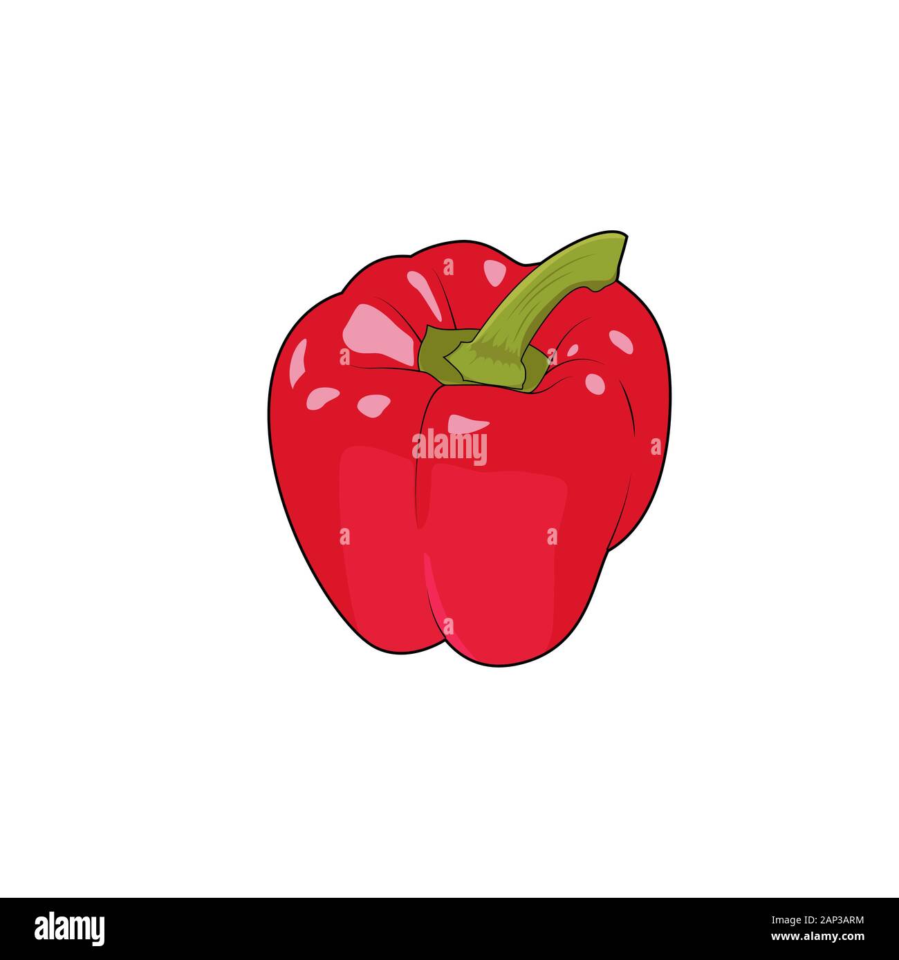 Bell pepper paprika farm vegetable. Healthy raw vegetarian vegan food