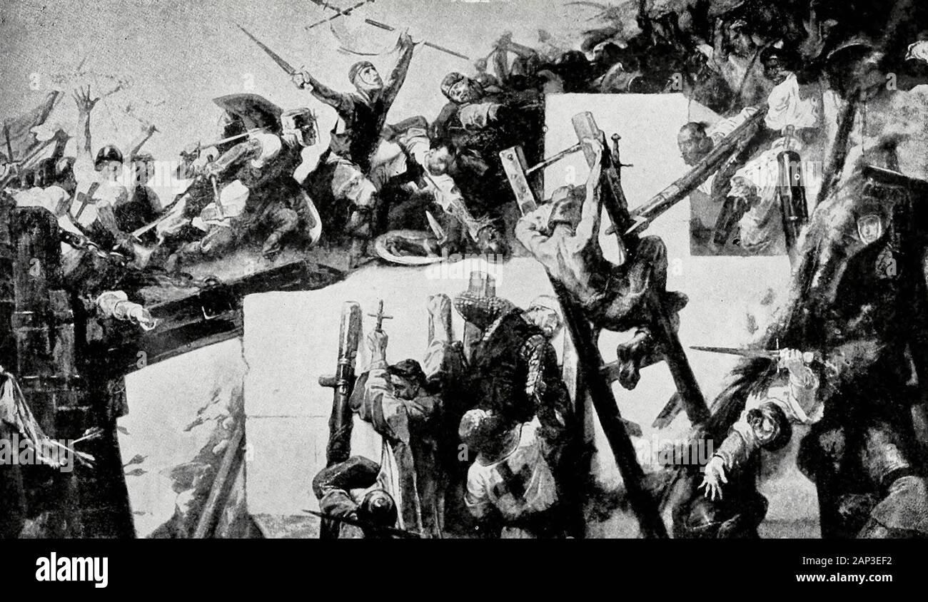 Godfrey de Bouillon at the Siege of Jersusalem, 1099 Stock Photo