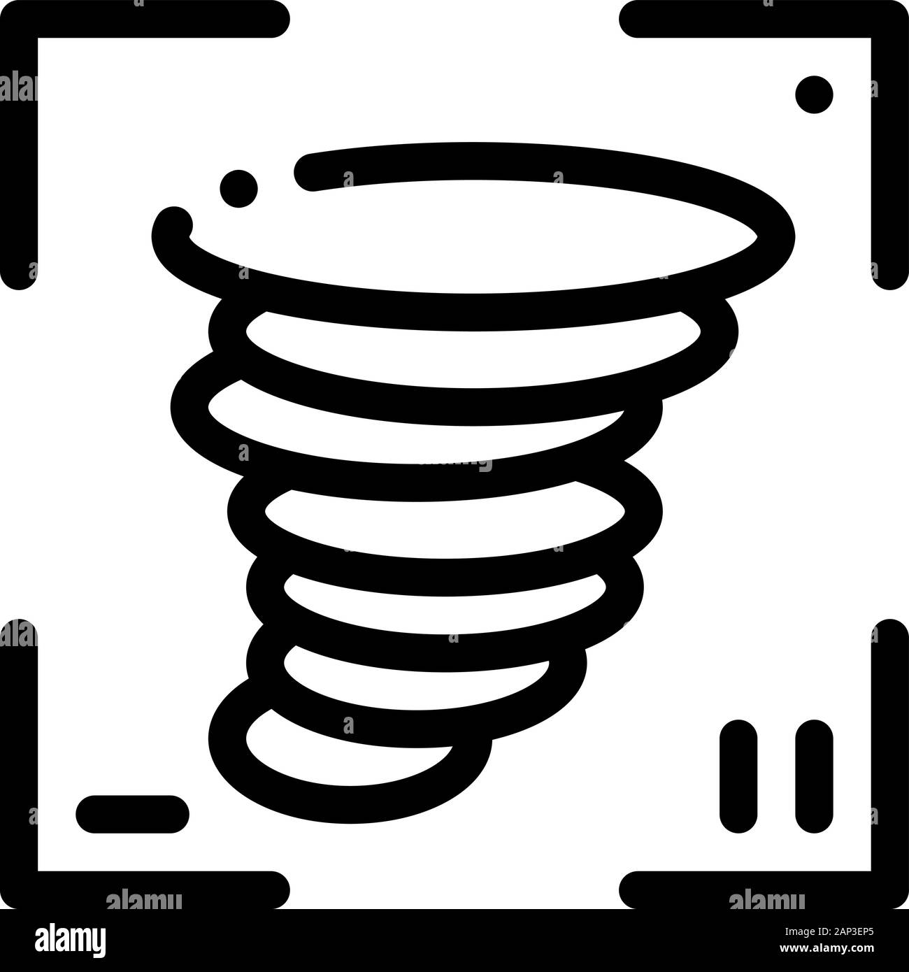 Video Tornado Icon Vector Outline Illustration Stock Vector Image & Art ...