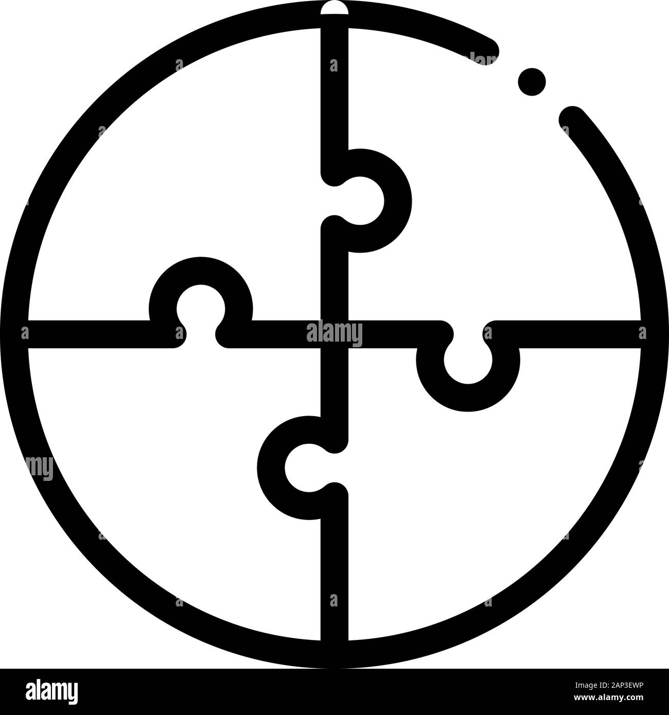 Swot Puzzle Icon Vector Outline Illustration Stock Vector Image & Art ...