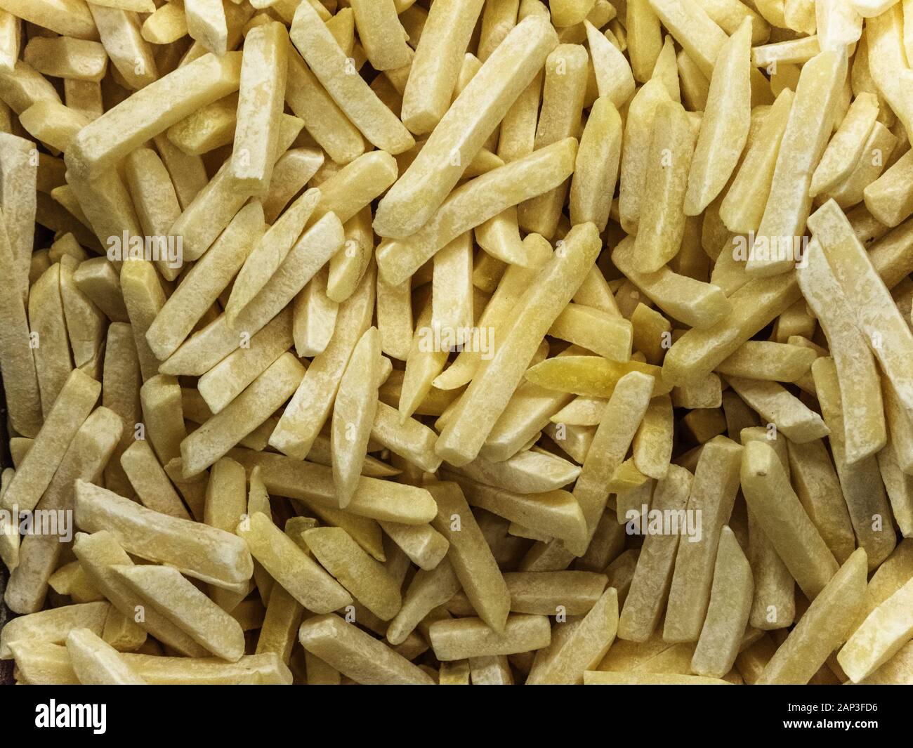 Frozen french fries in the refrigerator Stock Photo Alamy