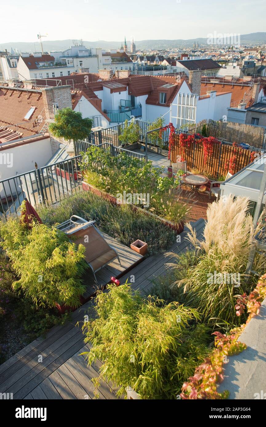 Wien Dachgarten Vienna Rooftop Garden Stock Photo Alamy