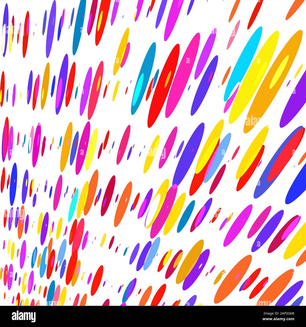 Multicolored polka dots on a white background Stock Vector Image & Art ...