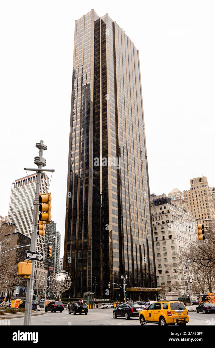 Trump International Hotel & Tower New York taken across the street - New York, NY Stock Photo