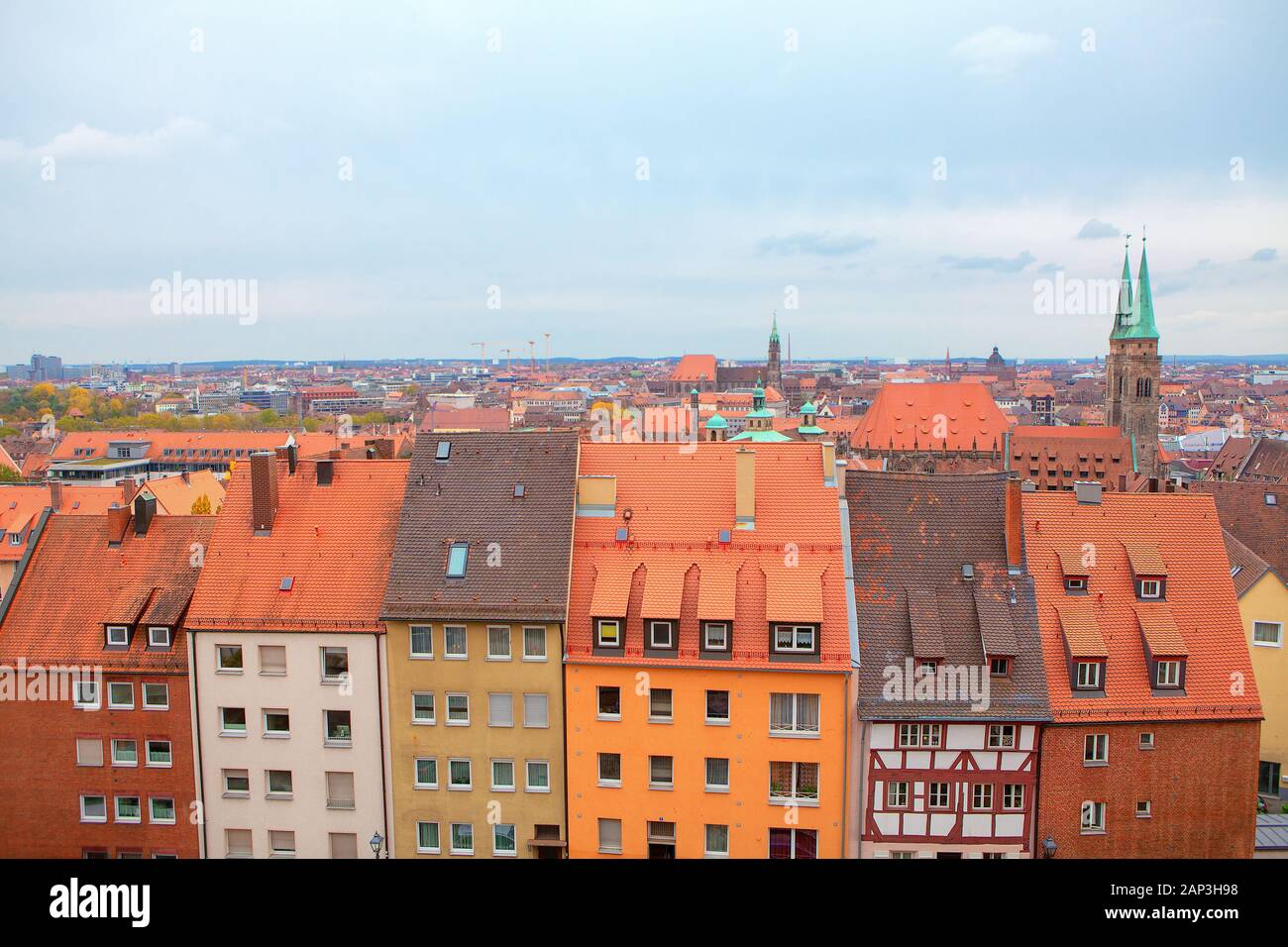 residential houses in old town of Nuremberg Stock Photo Alamy
