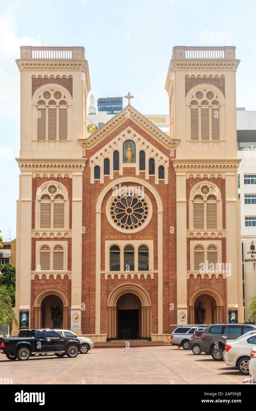 Assumtion cathedral, Bangkok, Thailand. It is the principal Roman Catholic church of Thailand Stock Photo