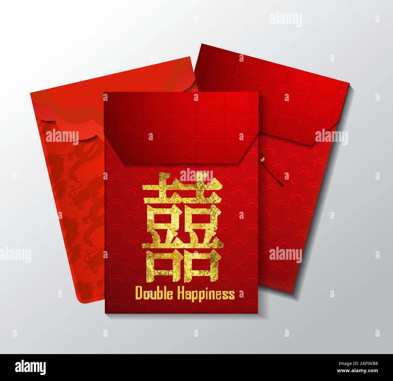 Chinese red envelopes Stock Vector Images - Alamy