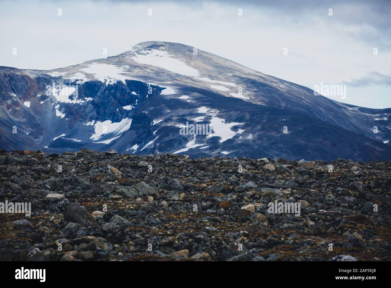 View Of Galdhopiggen Mountain The Highest Peak And Tallest Mountain In Norway Scandinavia And Northern Europe He Municipality Of Lom In Oppland Stock Photo Alamy