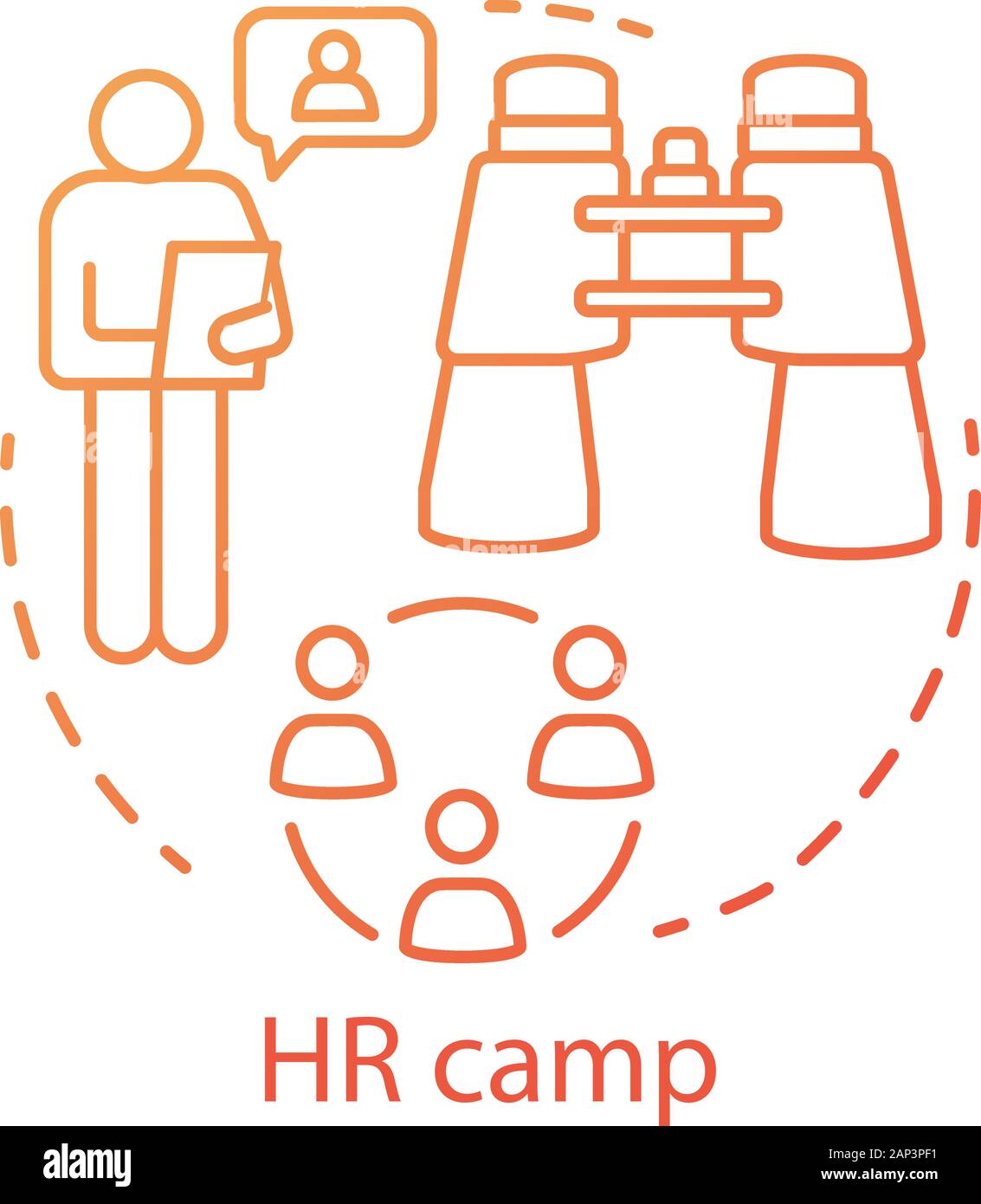 Human Resources Camp Concept Icon Summer Corporate Club Community