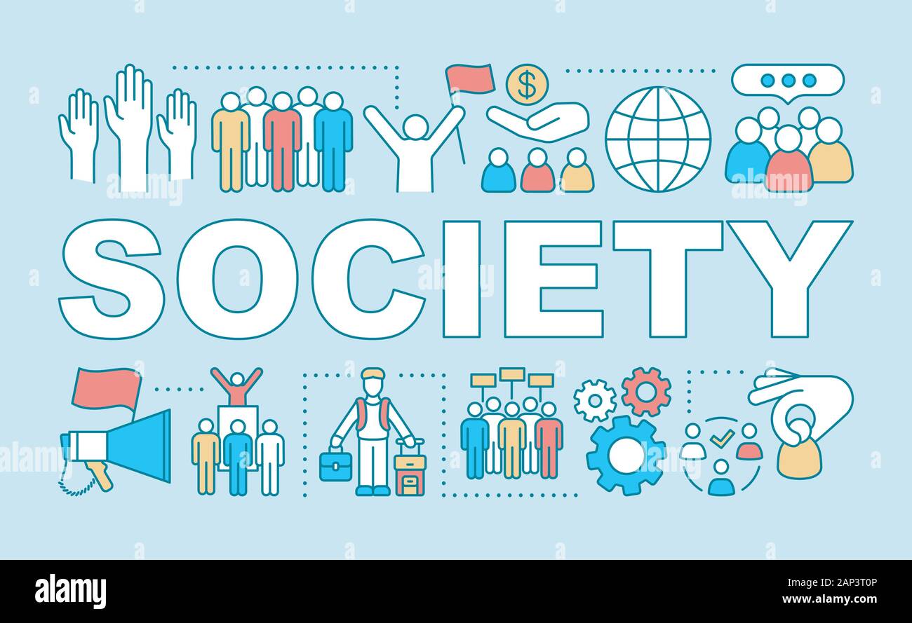 Society Word Concepts Banner Social Unity And Integration