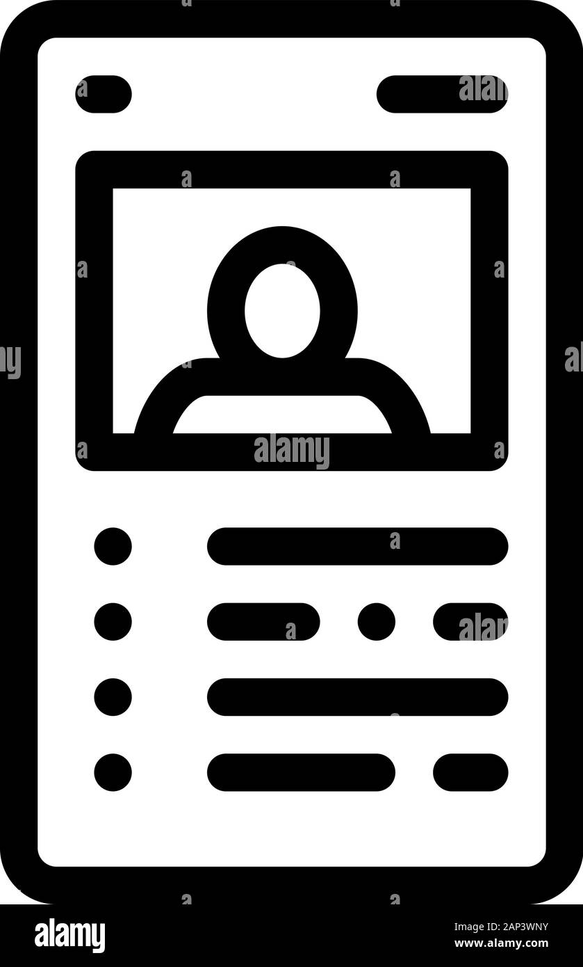 Player Gamer Card Icon Vector Outline Illustration Stock Vector Image ...
