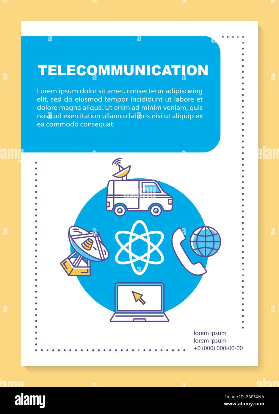 industry poster template layout. TV broadcasting