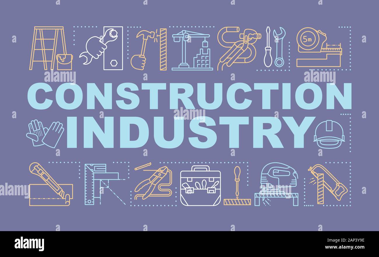Construction Industry Word Concepts Banner Repair And Renovation