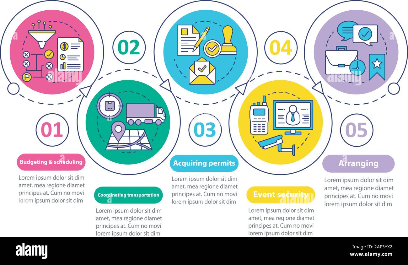 Event planning vector infographic template. Business presentation ...