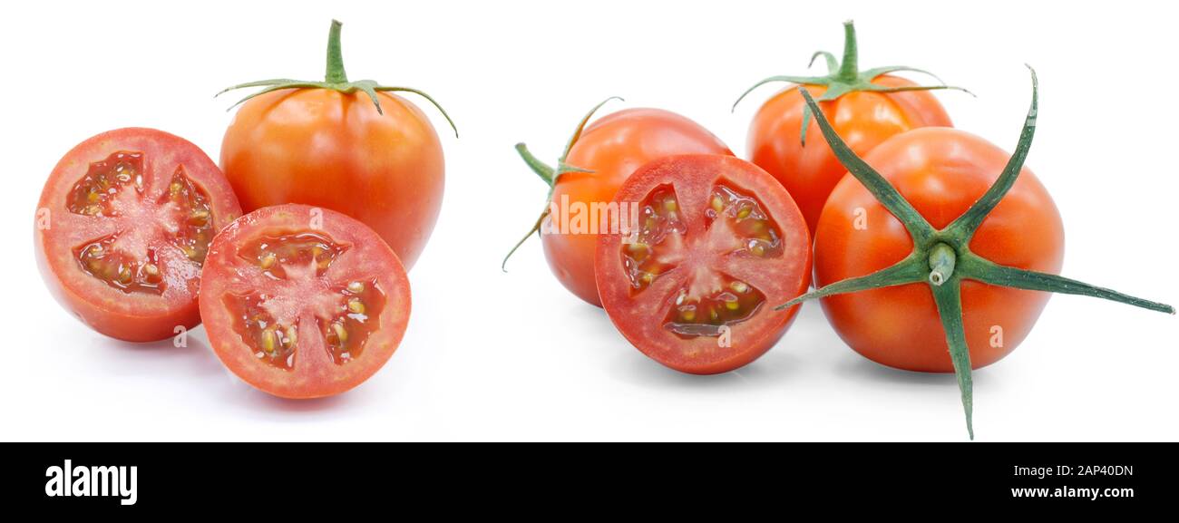 Fresh of tomato fruits isolated on white background Stock Photo - Alamy