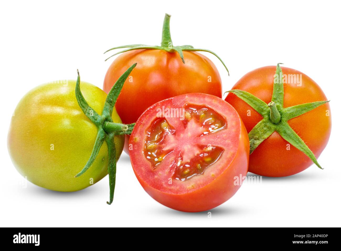 Fresh of tomato fruits isolated on white background Stock Photo - Alamy