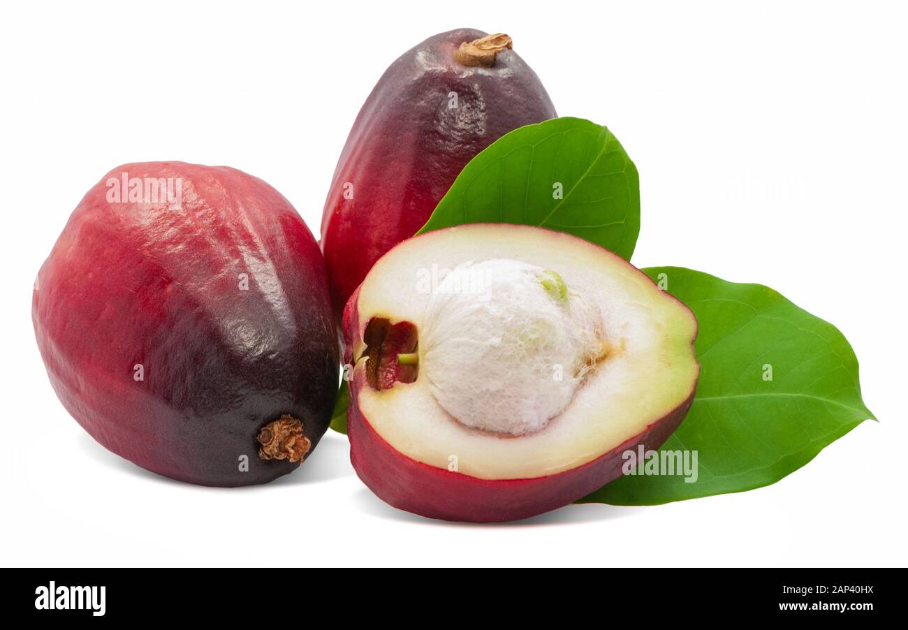 Malay Apple Fruit Isolated On White Background Stock Photo Alamy