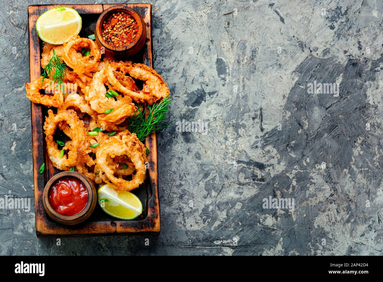 Deep fried octopus rings hires stock photography and images Alamy