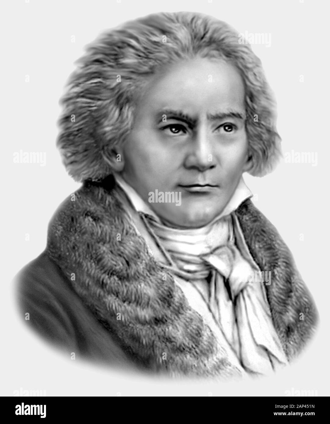 Ludwig van Beethoven 1770-1827 German Composer Pianist Stock Photo