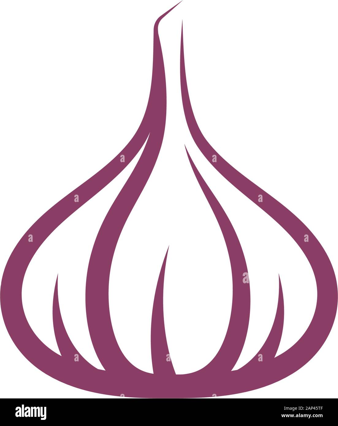Garlic vector icon illustration design template Stock Vector Image ...