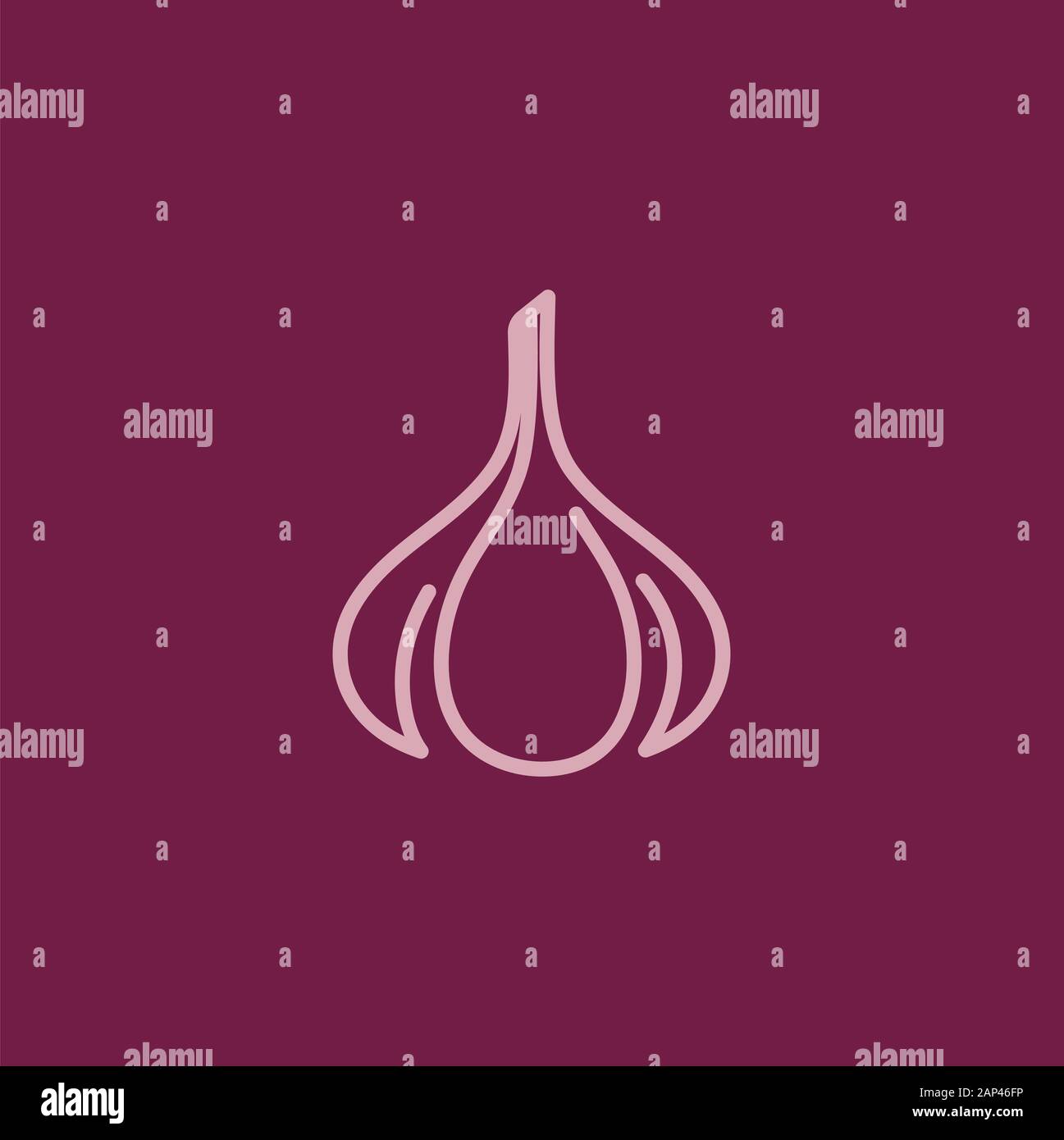 Garlic vector icon illustration design template Stock Vector Image ...