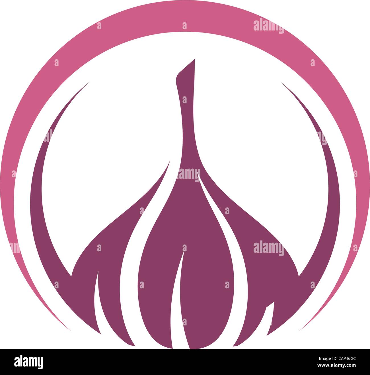 Garlic vector icon illustration design template Stock Vector Image ...