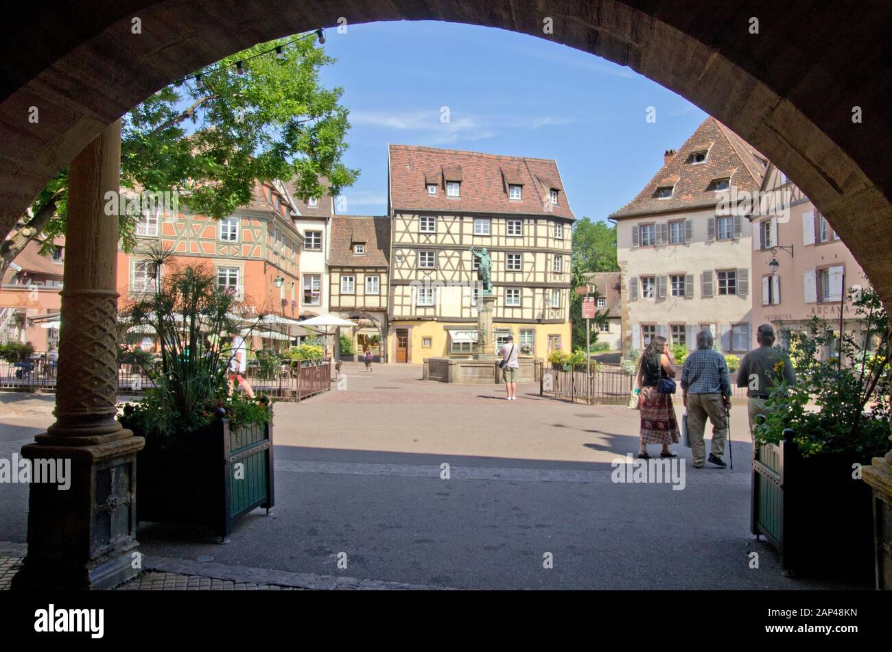 View from the Ancienne Douane in Colmar Stock Photo