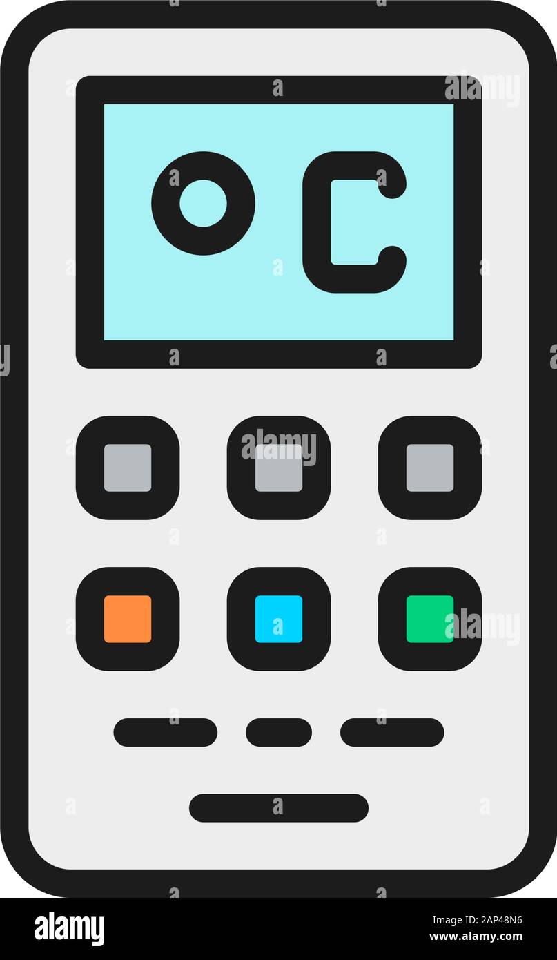 Hand air conditioner controller Cut Out Stock Images & Pictures - Alamy