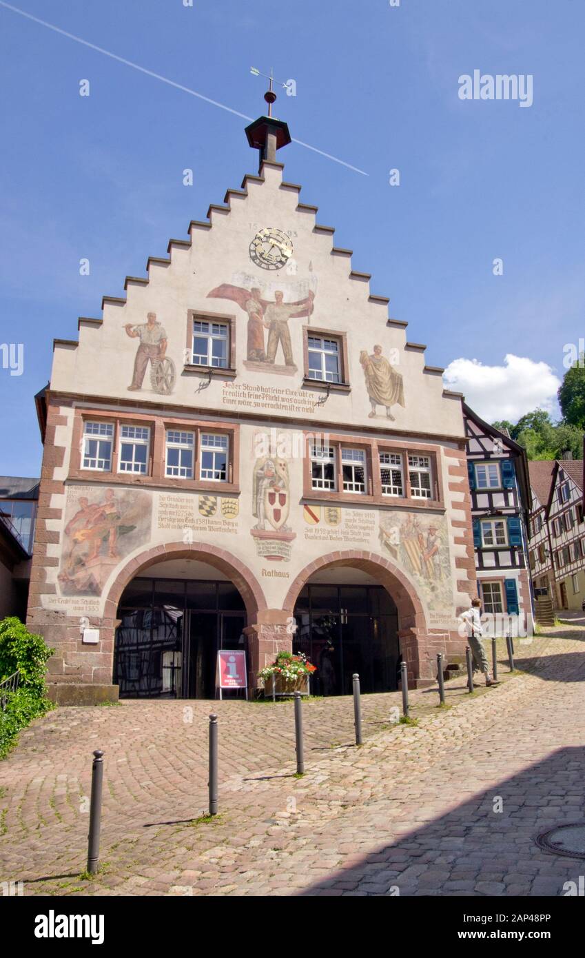 Schiltach, the town hall Stock Photo