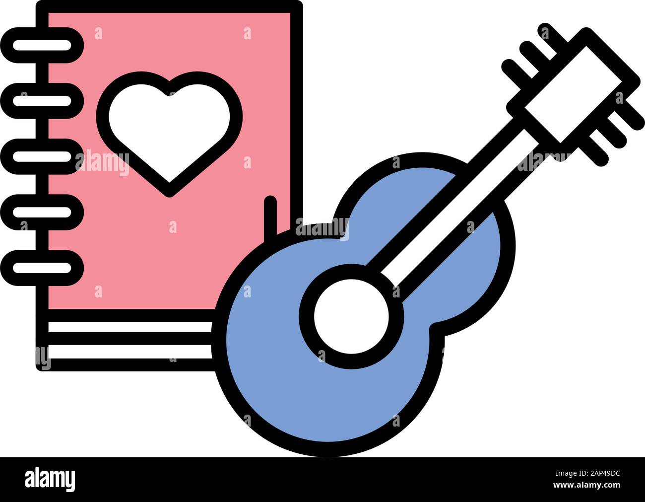 happy valentines day book with heart icon Stock Vector Image & Art - Alamy