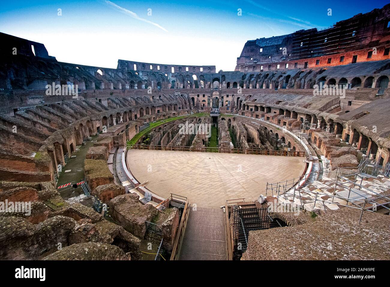 Italy Lazio Rome Coliseum Stock Photo