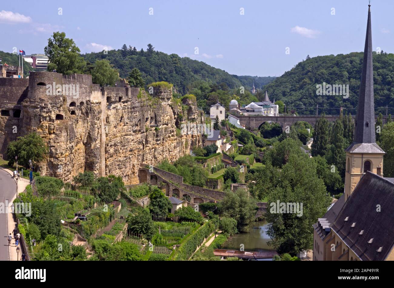 The Bock Casemates, Luxembourg City Stock Photo