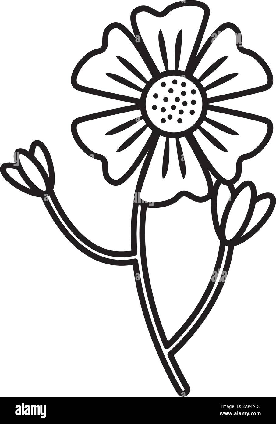 beautiful flower plant isolated icon Stock Vector Image & Art - Alamy