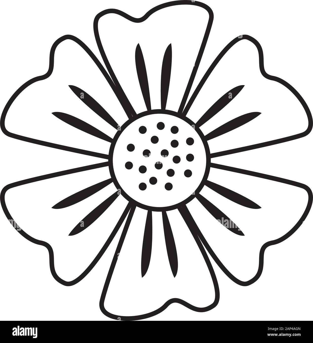 beautiful flower plant isolated icon Stock Vector Image & Art - Alamy