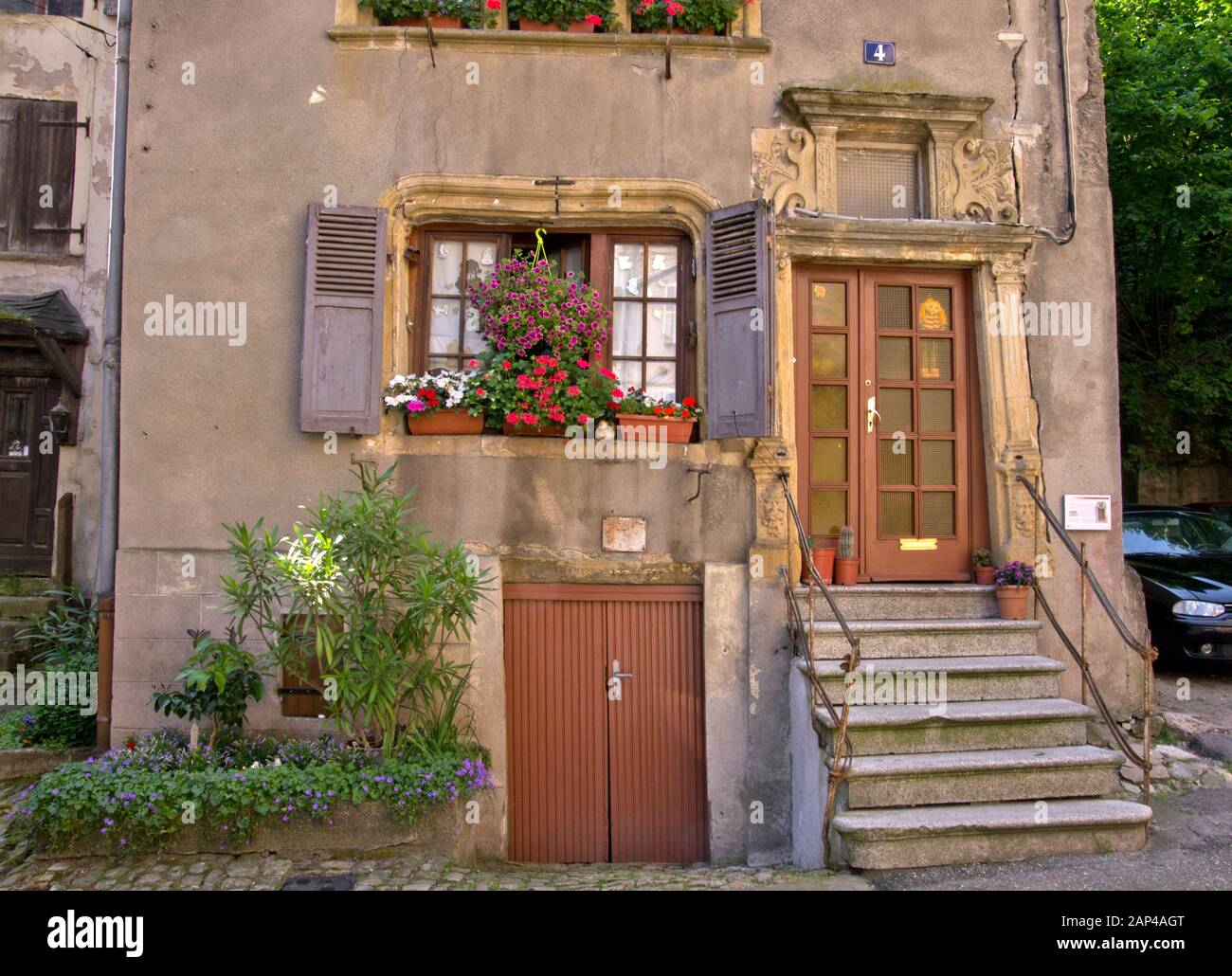 Old House in Sierck-les-Bains, France Stock Photo